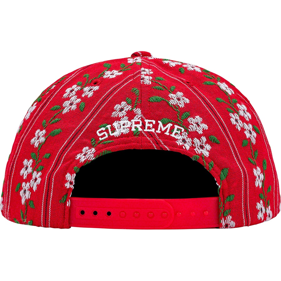 Supreme Flower Jacquard 5-Panel (FW19) - Red - $48