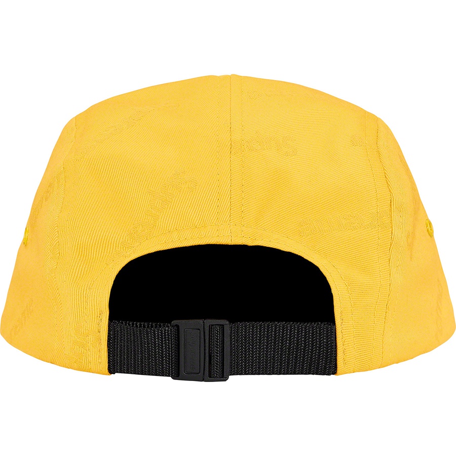 Supreme Jacquard Logos Twill Camp Cap (FW19) - Yellow - $48