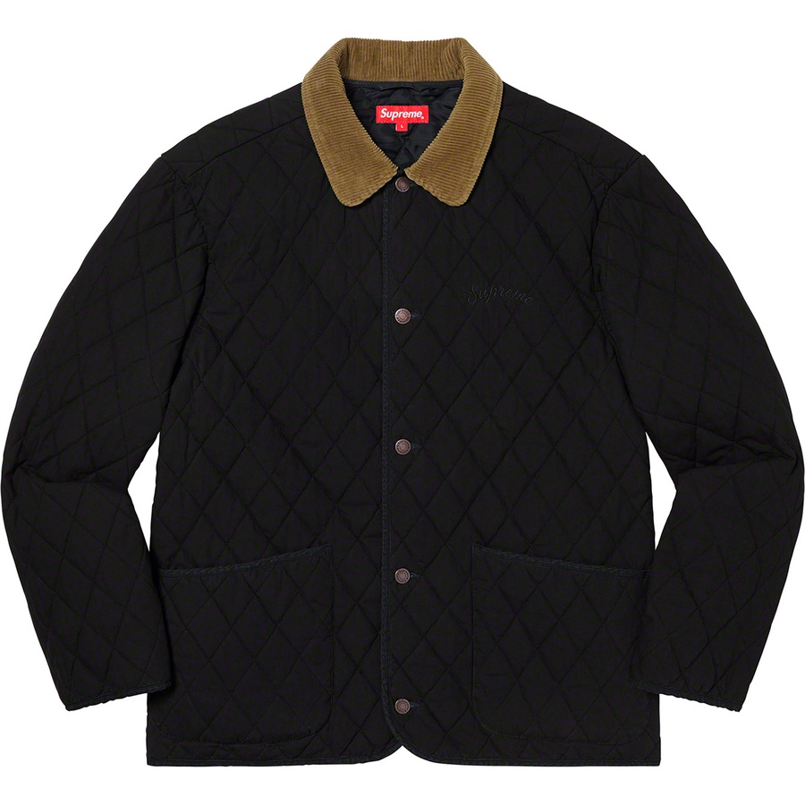 Supreme Quilted Paisley Jacket (FW19) - Black - $188