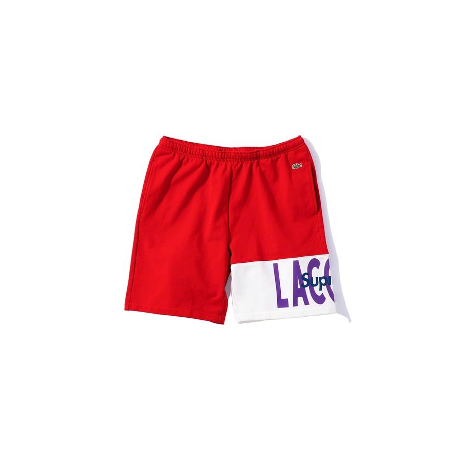 Supreme Supreme LACOSTE Logo Panel Sweatshort (FW19) - $128