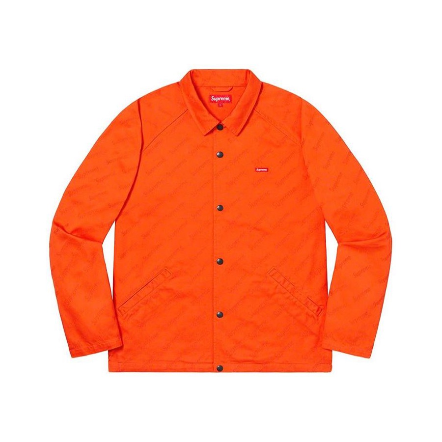 Supreme Snap Front Jacquard Logos Twill Jacket releasing on Week 5 for fall winter 2019