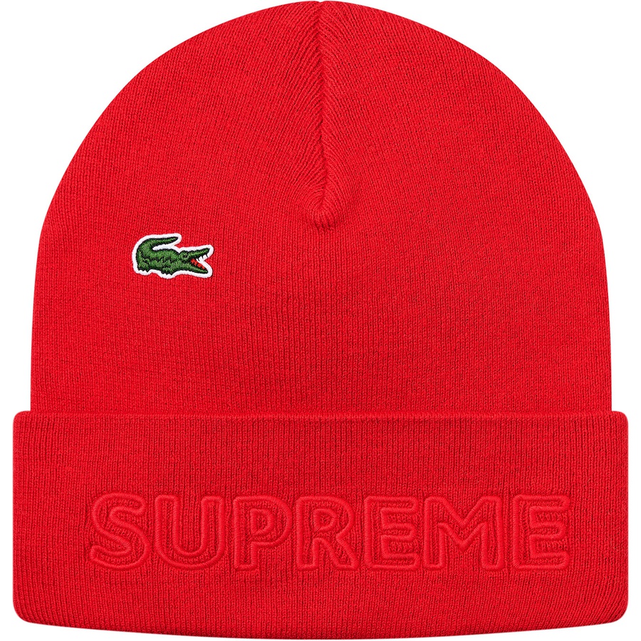 Supreme Supreme LACOSTE Beanie (FW19) - Red - $58