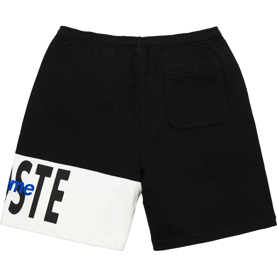 Supreme Supreme LACOSTE Logo Panel Sweatshort (FW19) - Black - $128