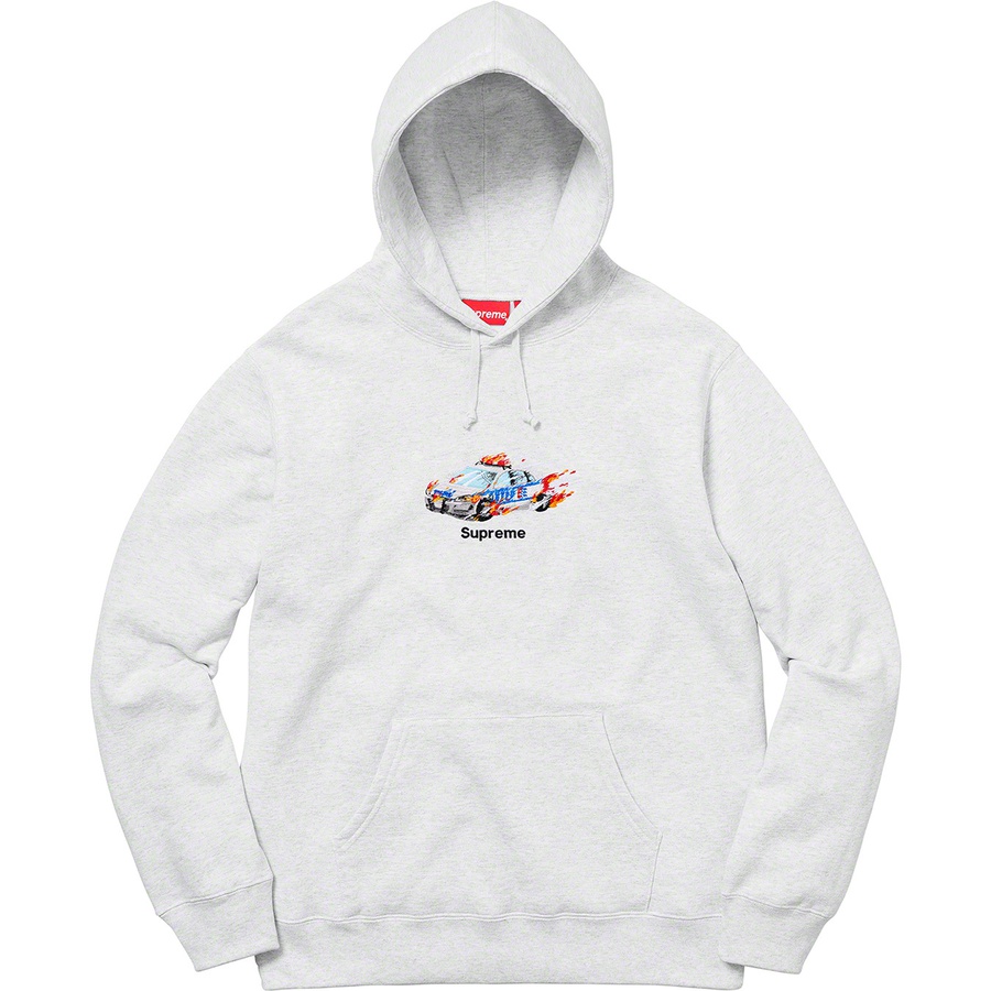 Supreme Cop Car Hooded Sweatshirt (FW19) - Ash Grey - $158