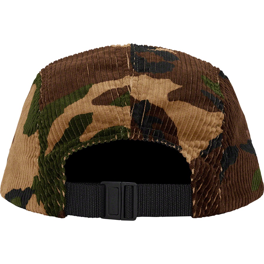 Supreme Camo Corduroy Camp Cap (FW19) - Woodland Camo - $48
