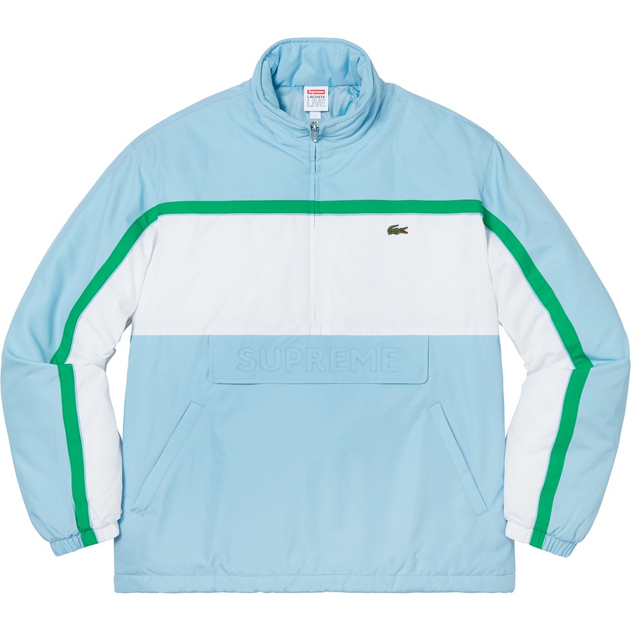 Supreme Supreme LACOSTE Puffy Half Zip Pullover (FW19) - Light Blue - $218