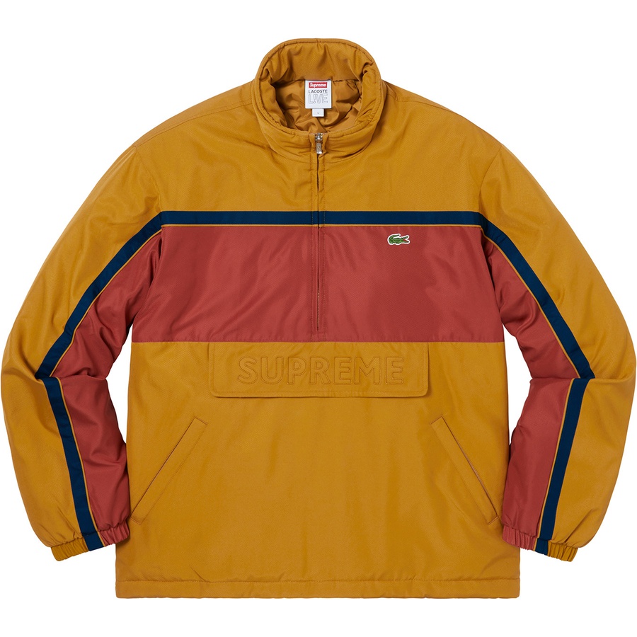 Supreme Supreme LACOSTE Puffy Half Zip Pullover (FW19) - Gold - $218
