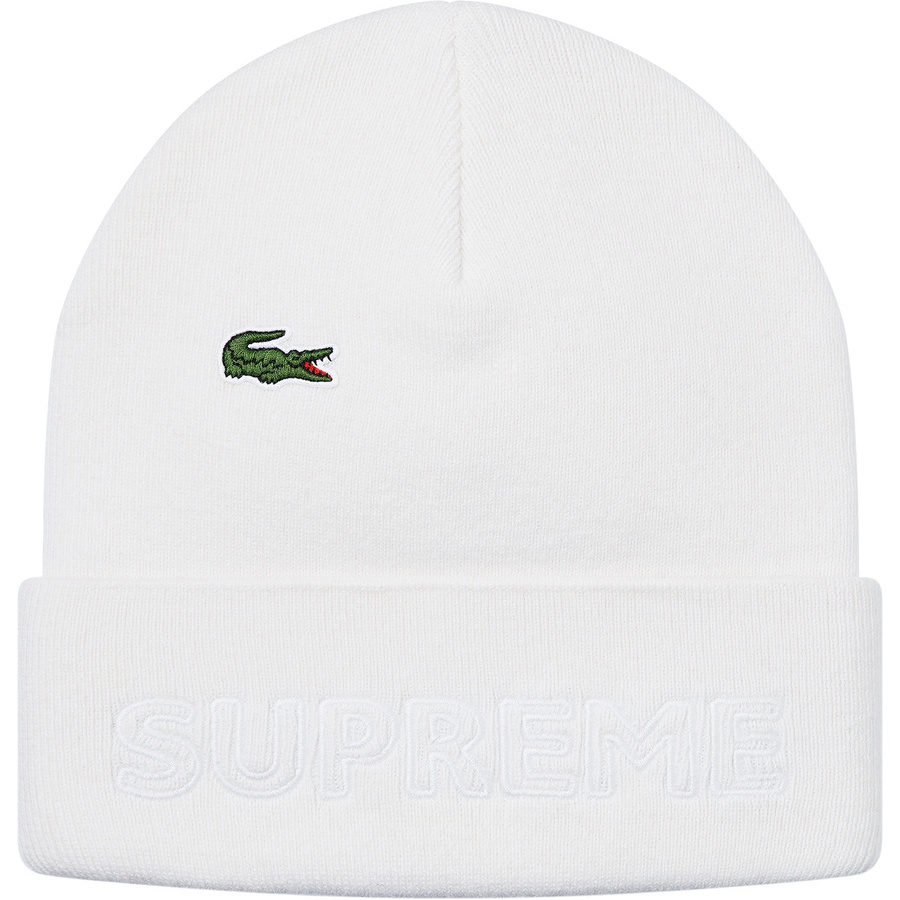 Supreme Supreme LACOSTE Beanie (FW19) - White - $58
