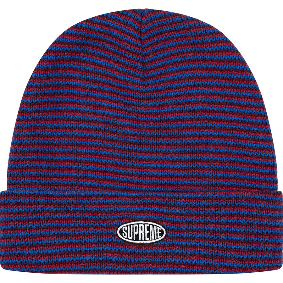 Supreme Zig Zag Stripe Beanie (FW19) - Burgundy - $34