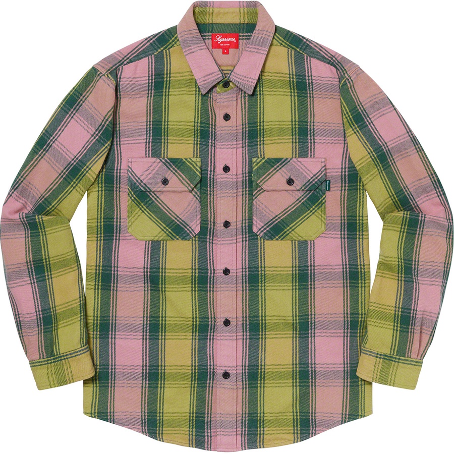 Supreme Heavyweight Flannel Shirt (FW19) - Green - $128