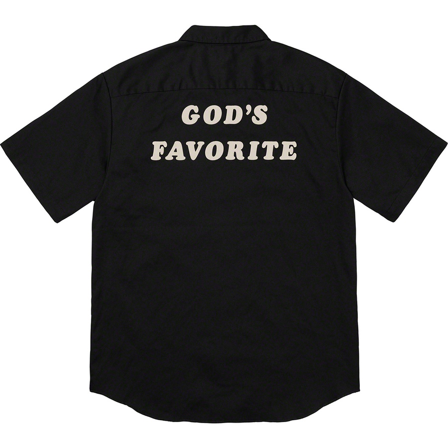 Supreme God's Favorite S S Work Shirt (FW19) - Black - $128