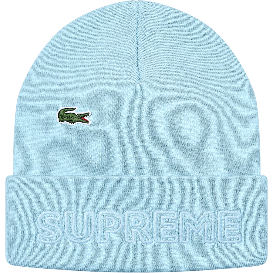 Supreme Supreme LACOSTE Beanie (FW19) - Light Blue - $58