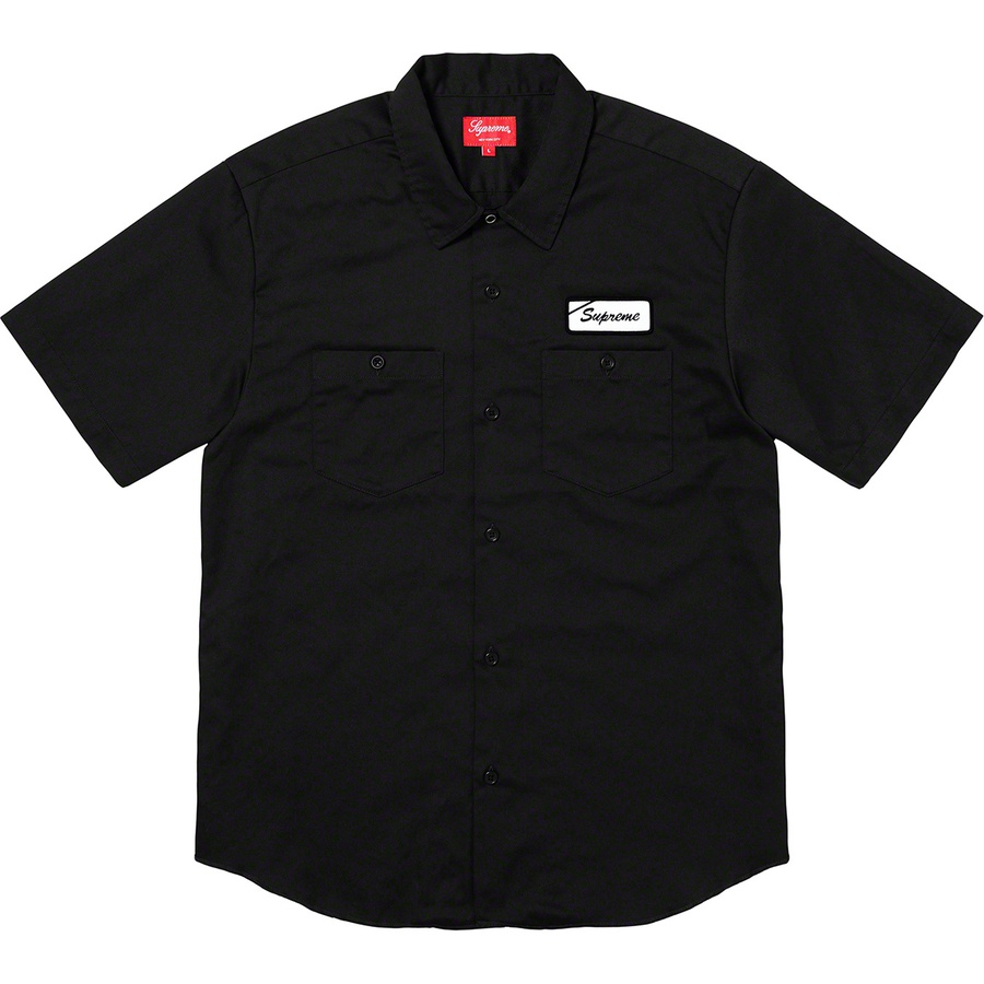 Supreme God's Favorite S S Work Shirt (FW19) - Black - $128