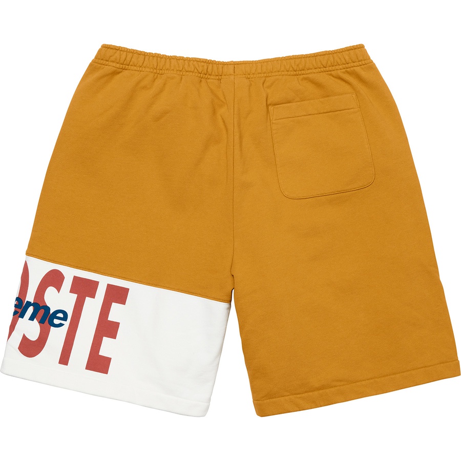 Supreme Supreme LACOSTE Logo Panel Sweatshort (FW19) - Gold - $128