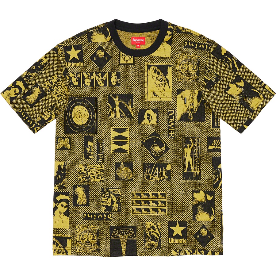 Supreme Heaven Jacquard S S Top (FW19) - Yellow - $98