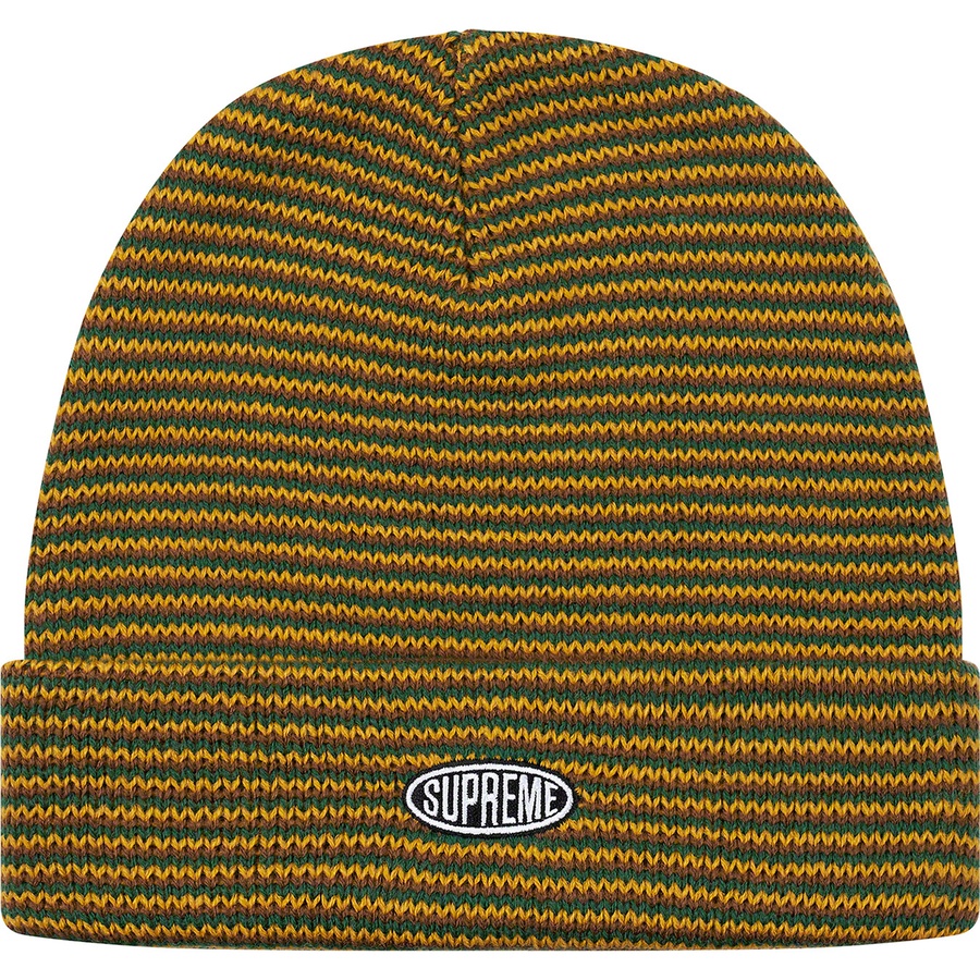 Supreme Zig Zag Stripe Beanie (FW19) - Dark Green - $34