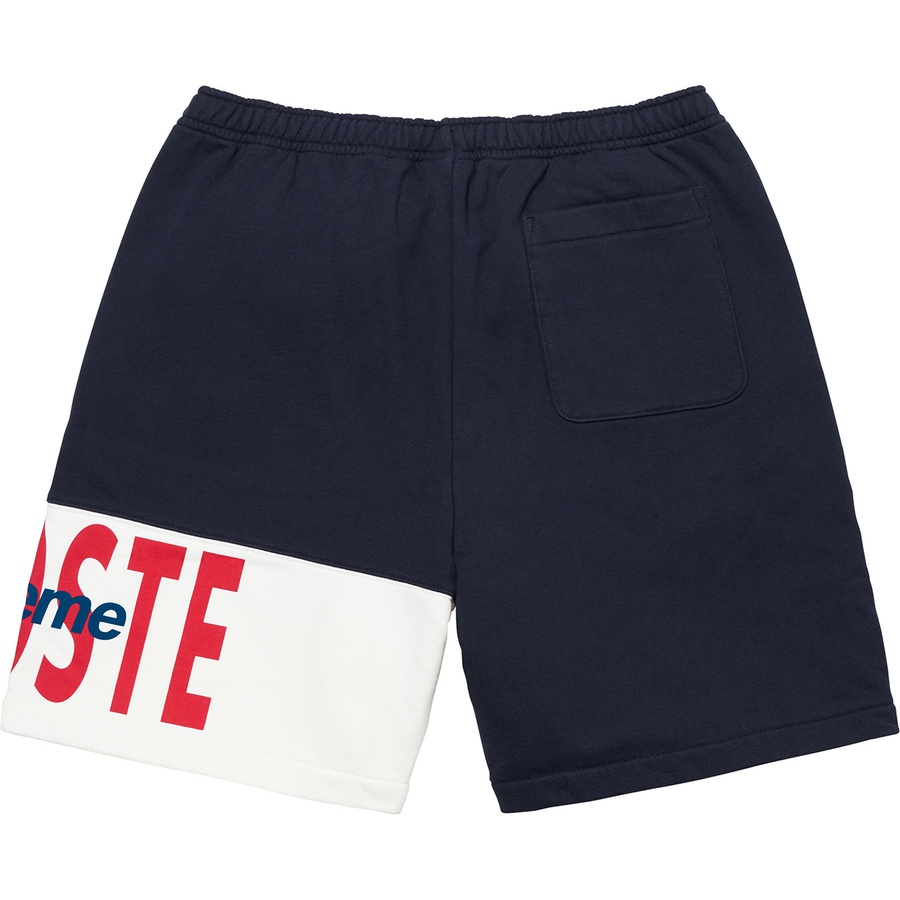 Supreme Supreme LACOSTE Logo Panel Sweatshort (FW19) - Navy - $128