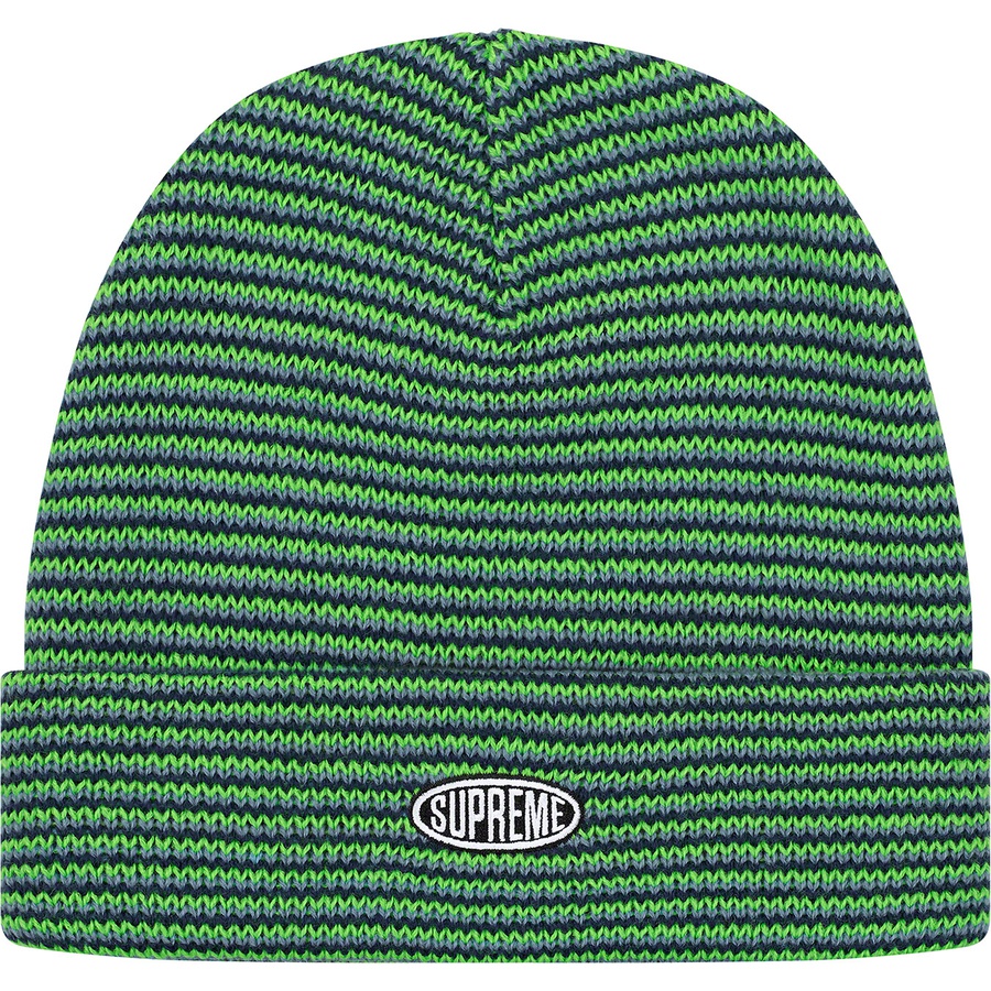 Supreme Zig Zag Stripe Beanie (FW19) - Navy - $34