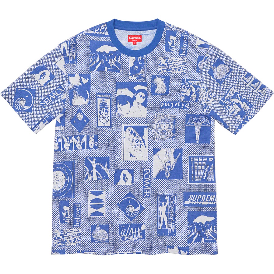Supreme Heaven Jacquard S S Top (FW19) - Light Blue - $98