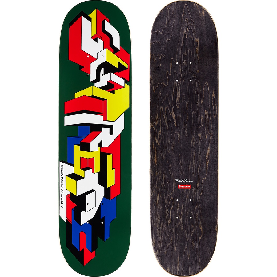 Supreme Delta Logo Skateboard (FW19) - Dark Green - 8.25" x 32"  - $50