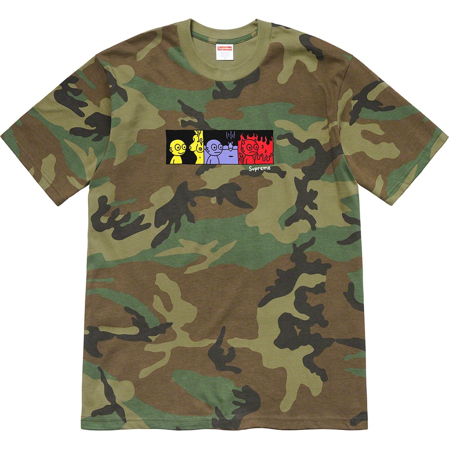 Supreme Life Tee (FW19) - Woodland Camo - $38