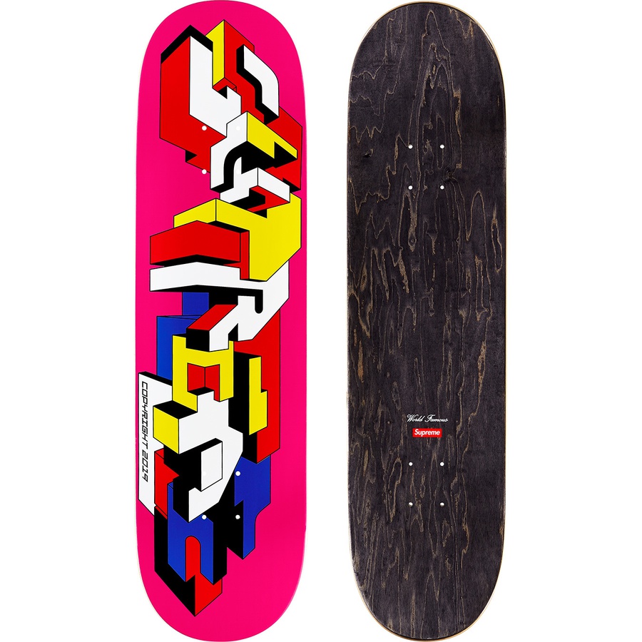 Supreme Delta Logo Skateboard (FW19) - Magenta - 8.375" x 32.125"  - $50