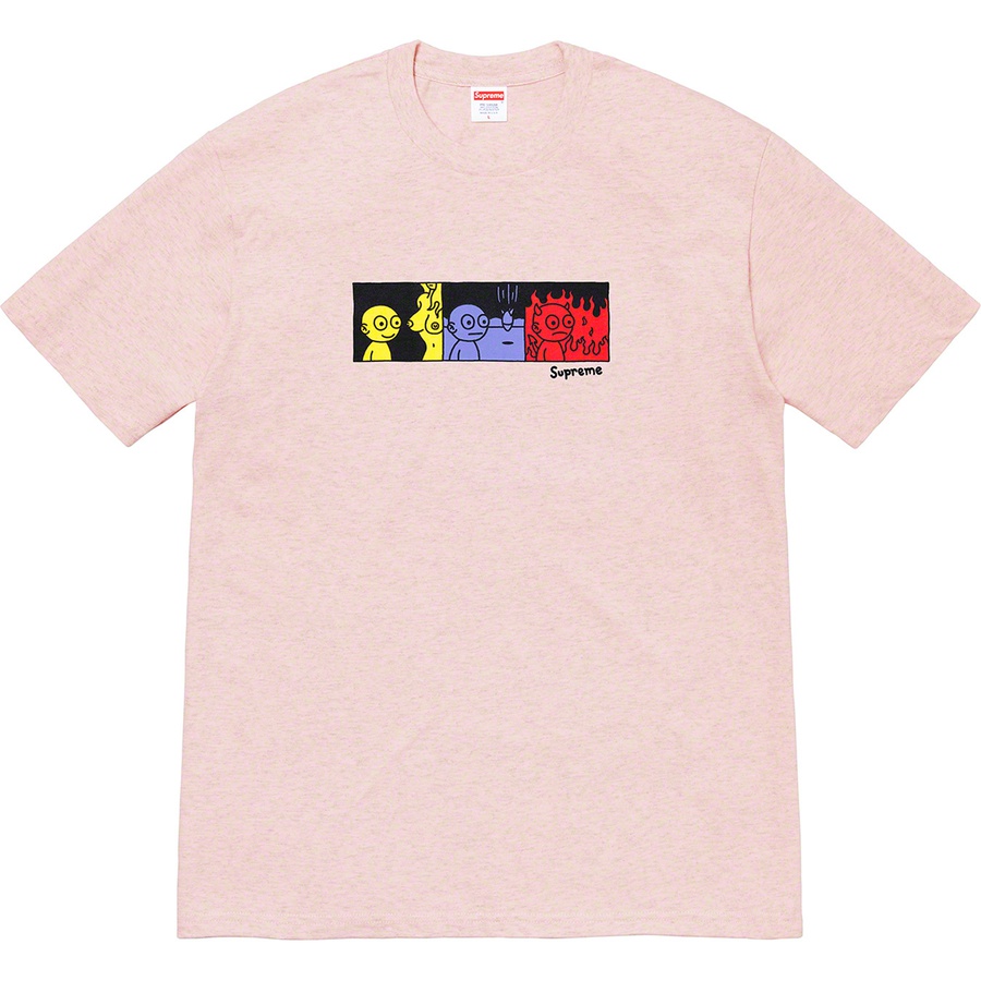 Supreme Life Tee (FW19) - Heather Light Pink - $38