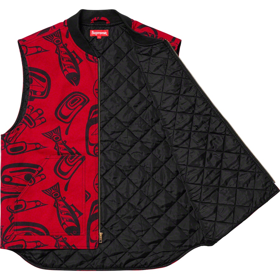 Supreme Haida Work Vest (FW19) - Red - $158