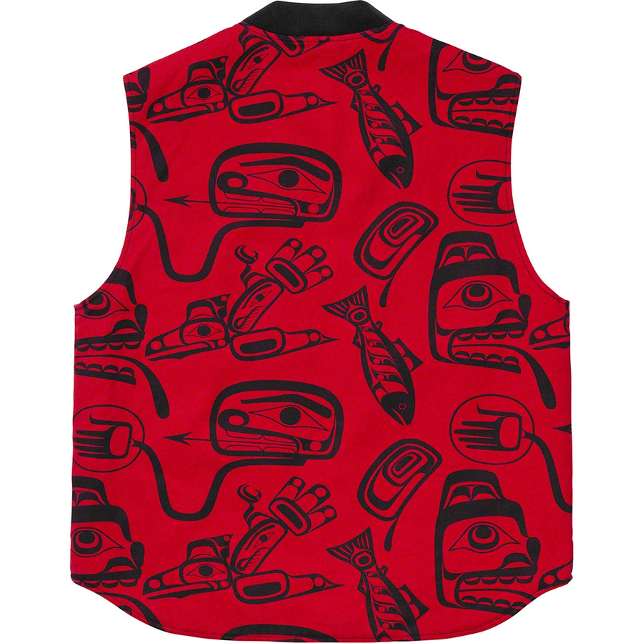 Supreme Haida Work Vest (FW19) - Red - $158