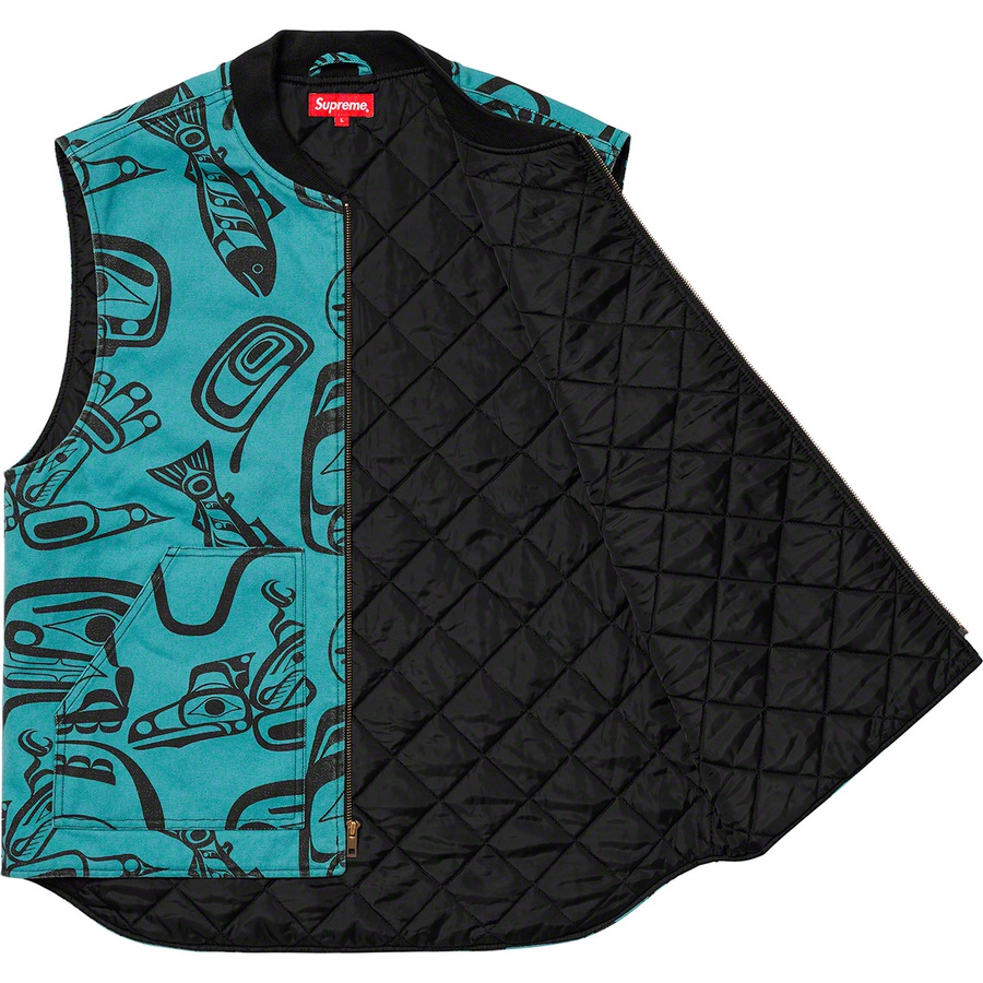 Supreme Haida Work Vest (FW19) - Teal - $158