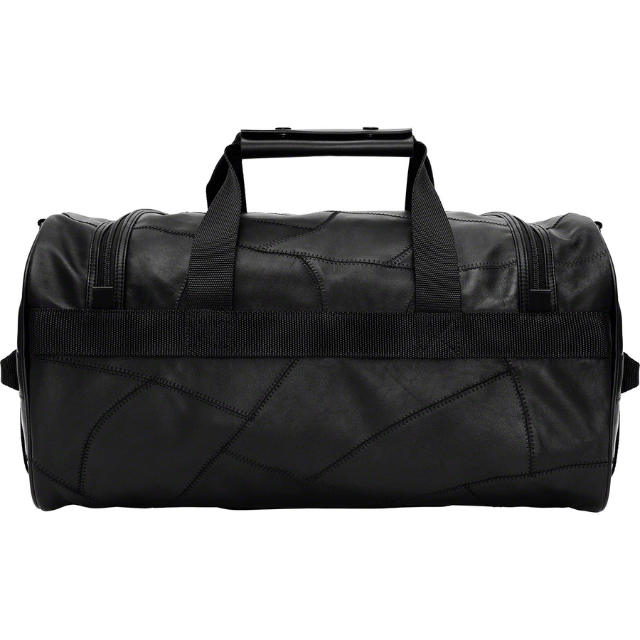 Supreme Patchwork Leather Duffle Bag (FW19) - Black - $328