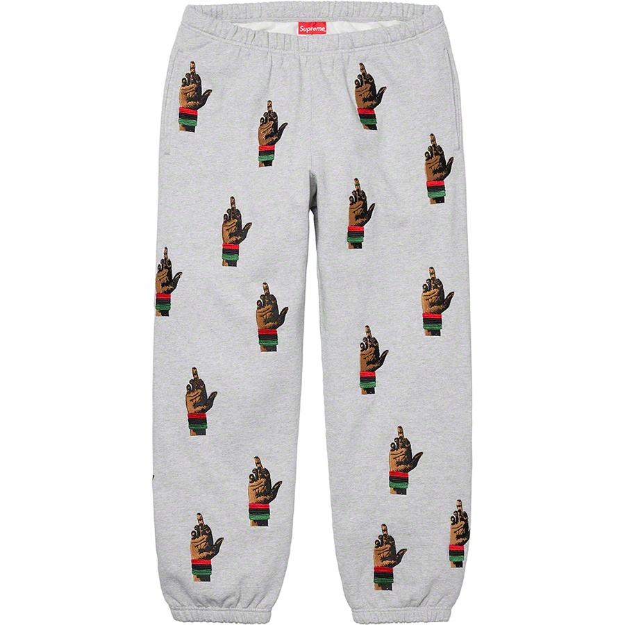 Supreme Supreme dead prez RBG Embroidered Sweatpant (FW19) - Heather Grey - $178