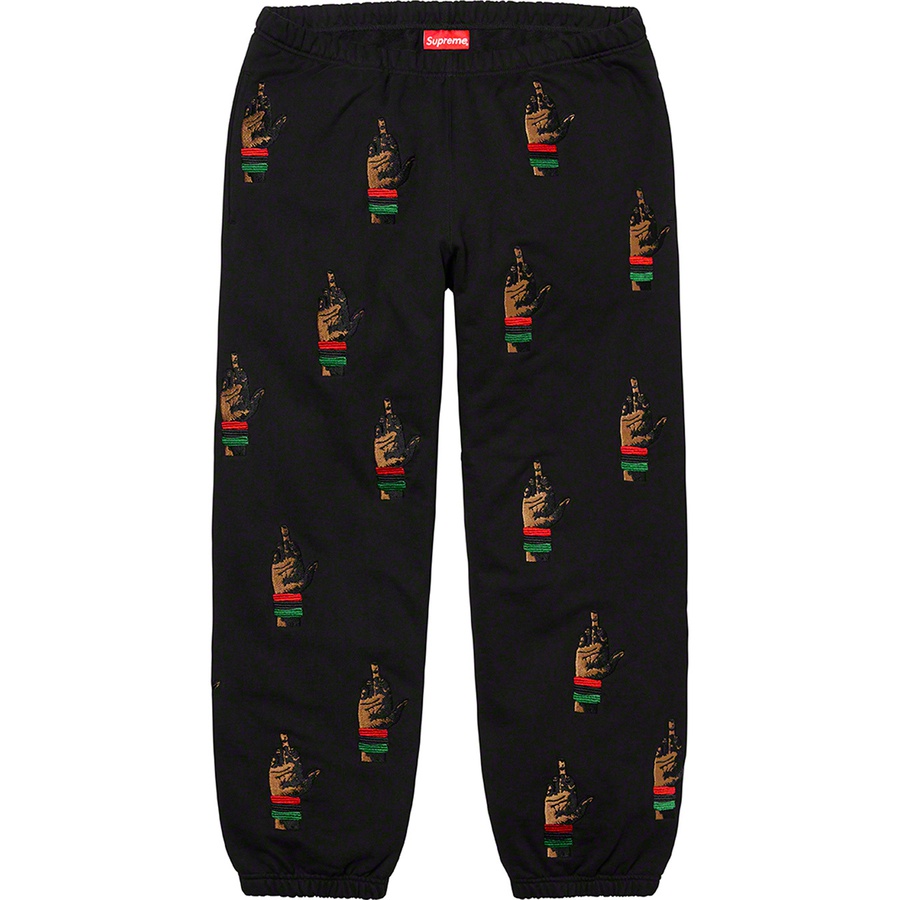 Supreme Supreme dead prez RBG Embroidered Sweatpant (FW19) - Black - $178