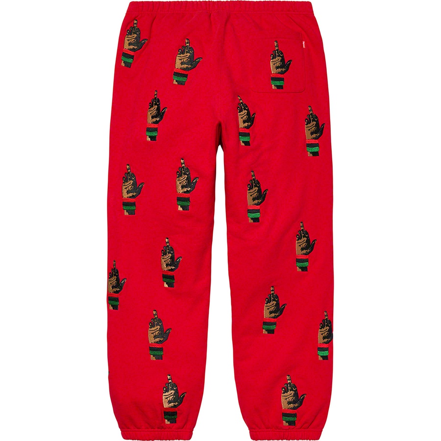 Supreme Supreme dead prez RBG Embroidered Sweatpant (FW19) - Red - $178
