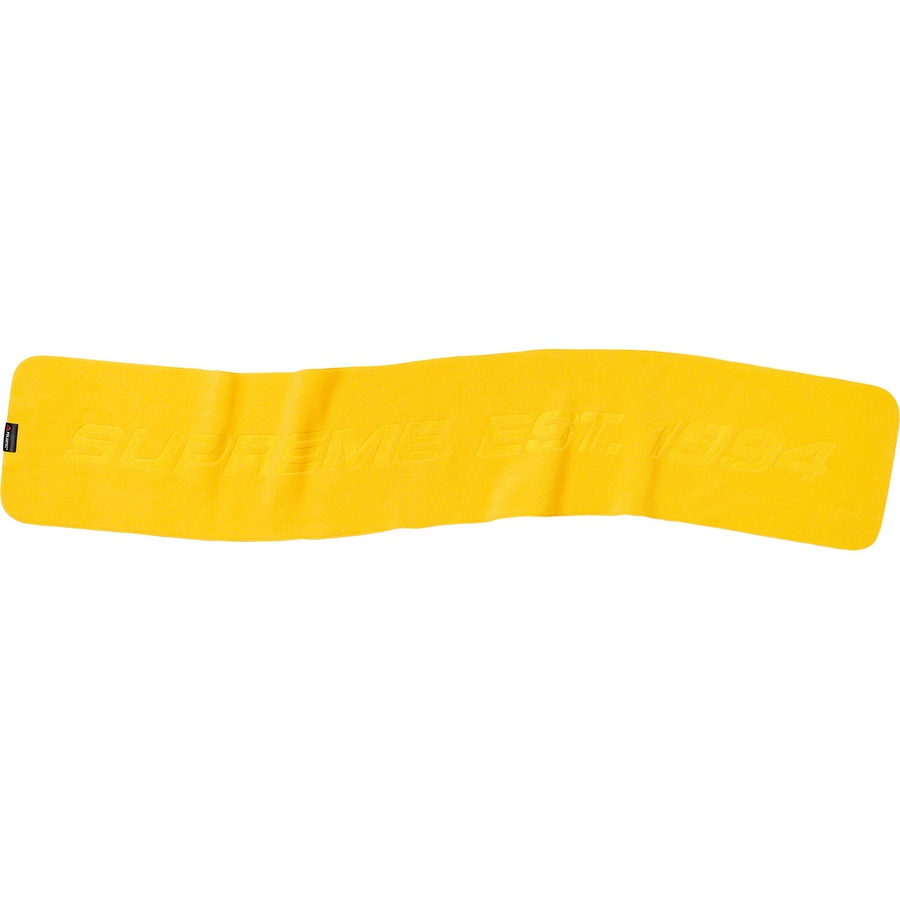 Supreme Polartec Scarf (FW19) - Yellow - $48