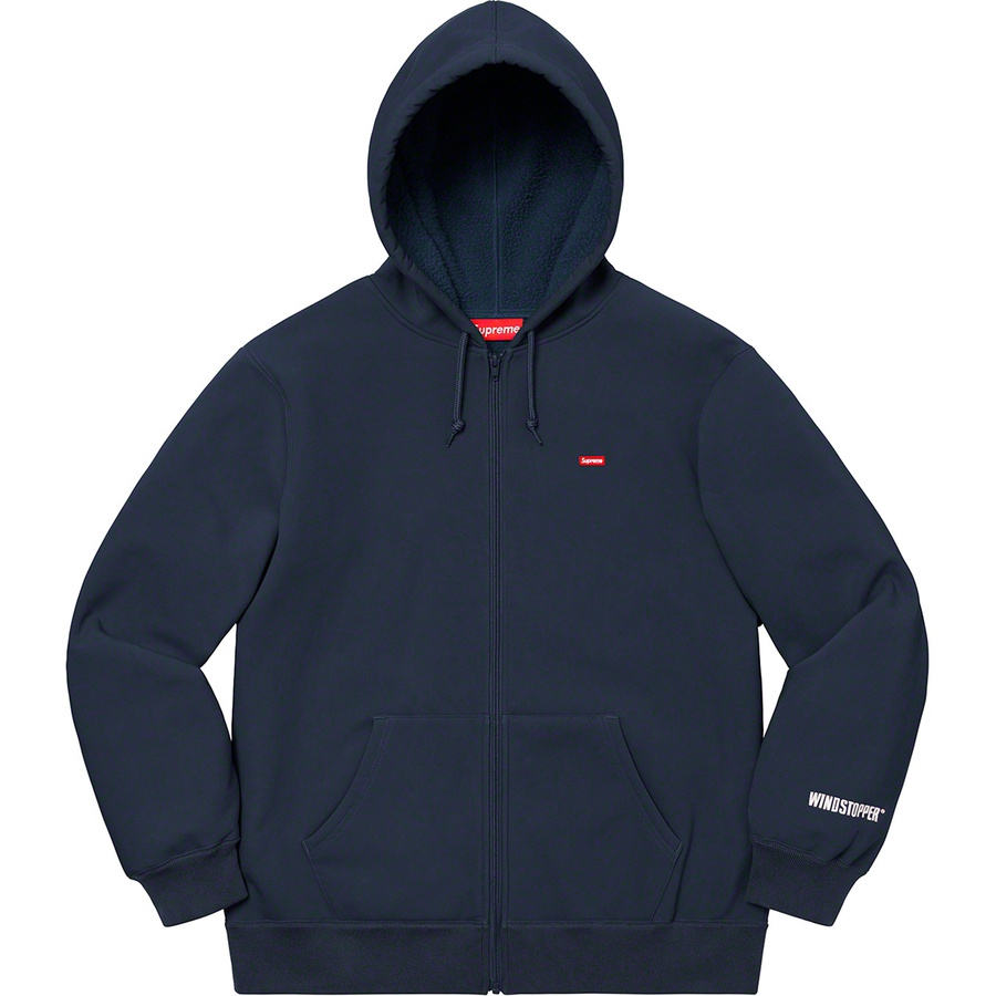 Supreme WINDSTOPPER Zip Up Hooded Sweatshirt (FW19) - Navy - $198