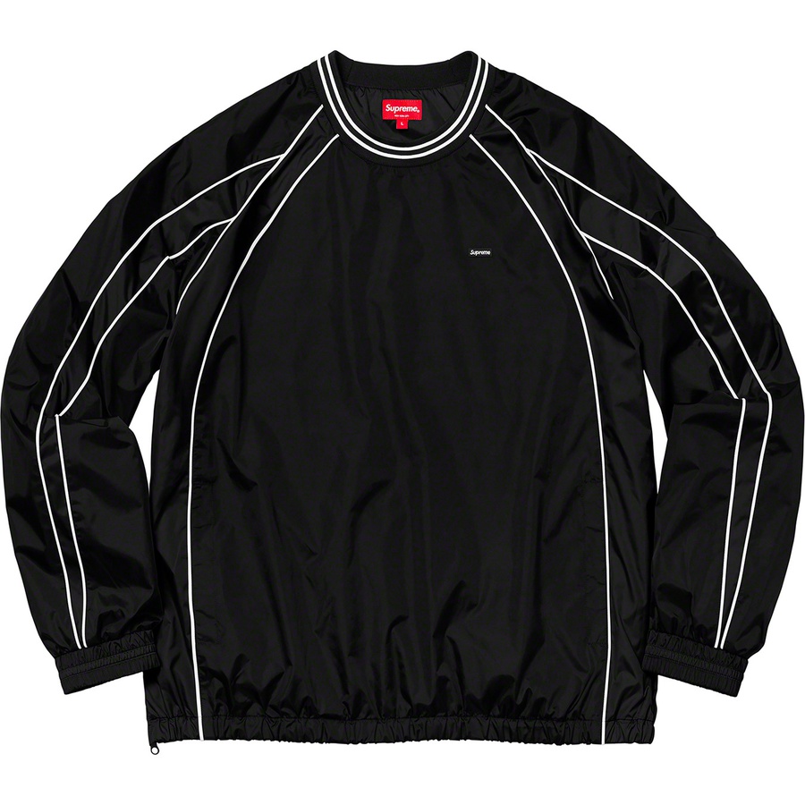 Supreme Piping Warm Up Pullover (FW19) - Black - $118