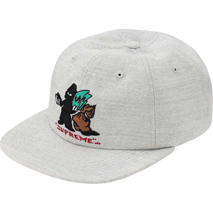 Supreme Shadow 6-Panel (FW19) - Heather Grey - $44