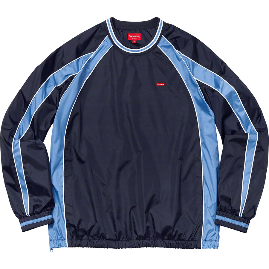 Supreme Piping Warm Up Pullover (FW19) - Blue - $118