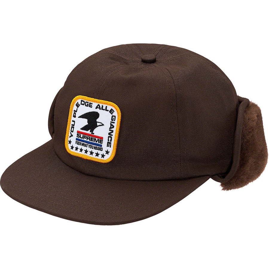 Supreme Earflap 6-Panel (FW19) - Brown - $58