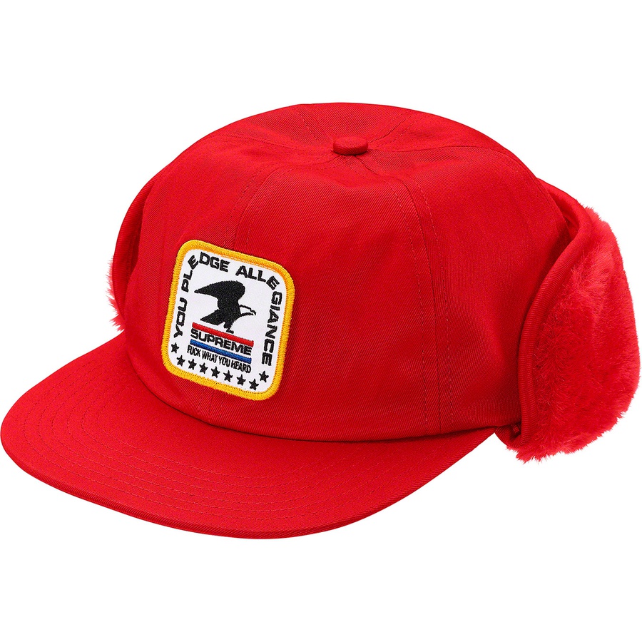 Supreme Earflap 6-Panel (FW19) - Red - $58