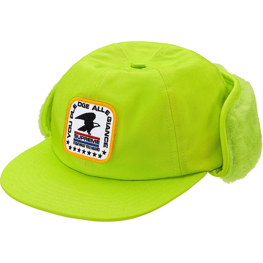 Supreme Earflap 6-Panel (FW19) - Lime - $58
