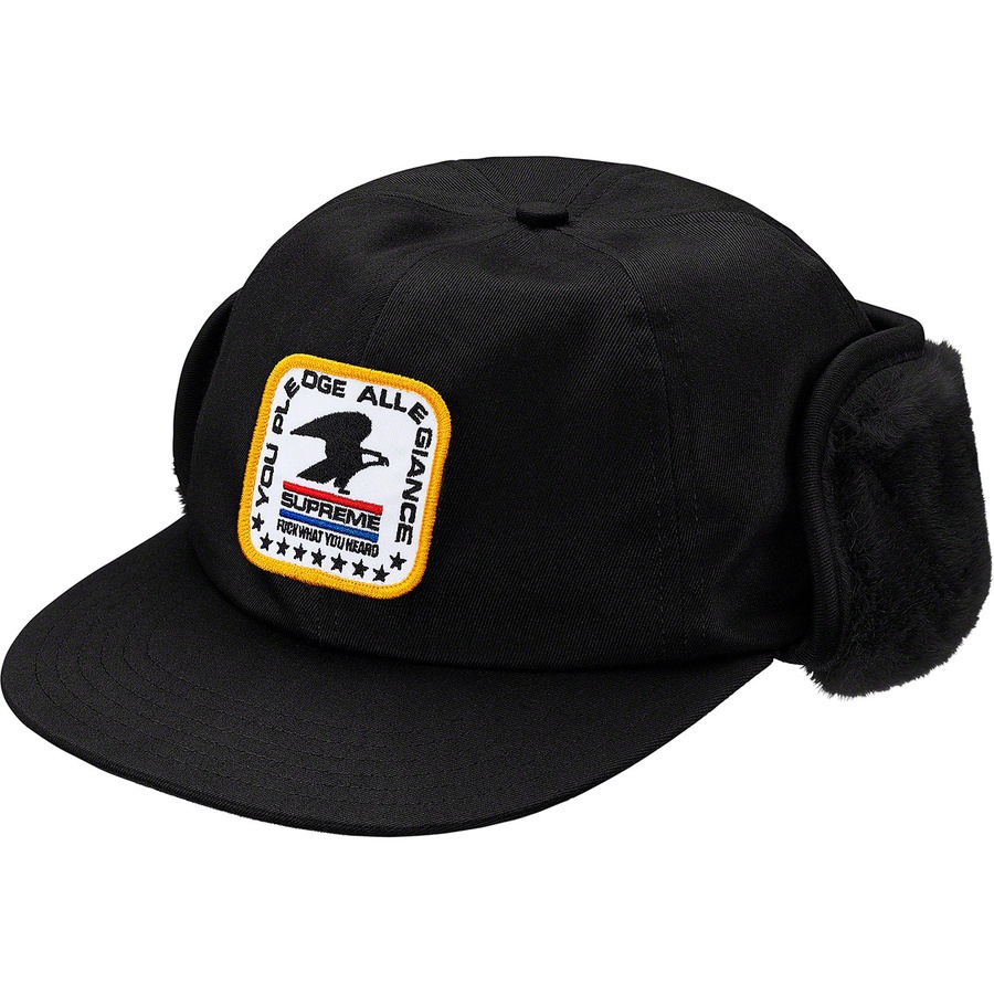 Supreme Earflap 6-Panel (FW19) - Black - $58