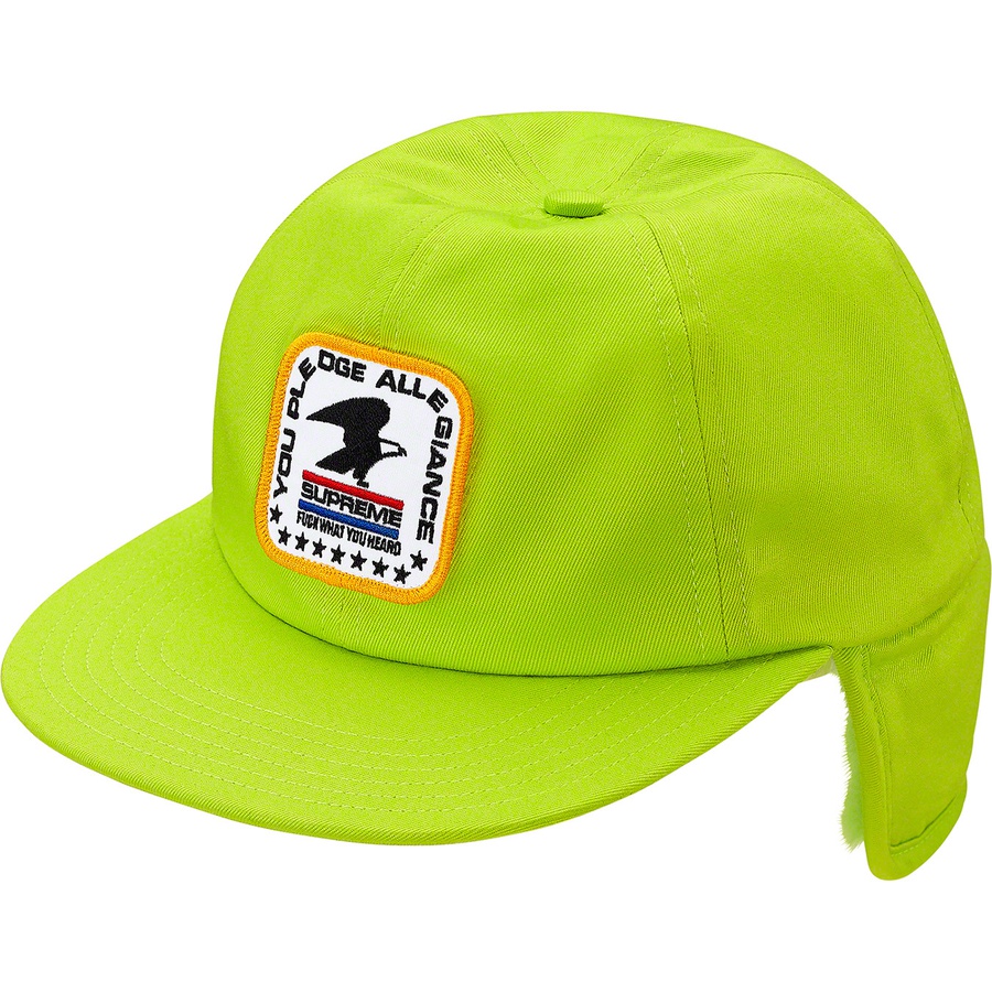 Supreme Earflap 6-Panel (FW19) - Lime - $58