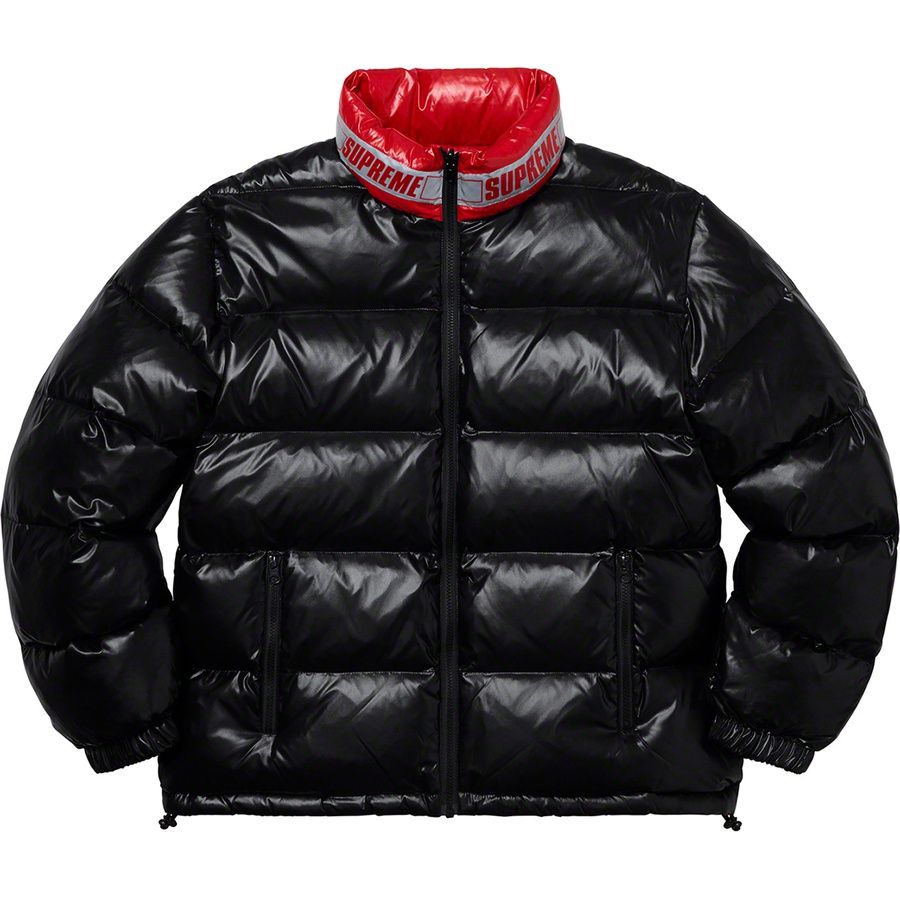 Supreme Shiny Reversible Puffy Jacket (SS20) - Black - $198