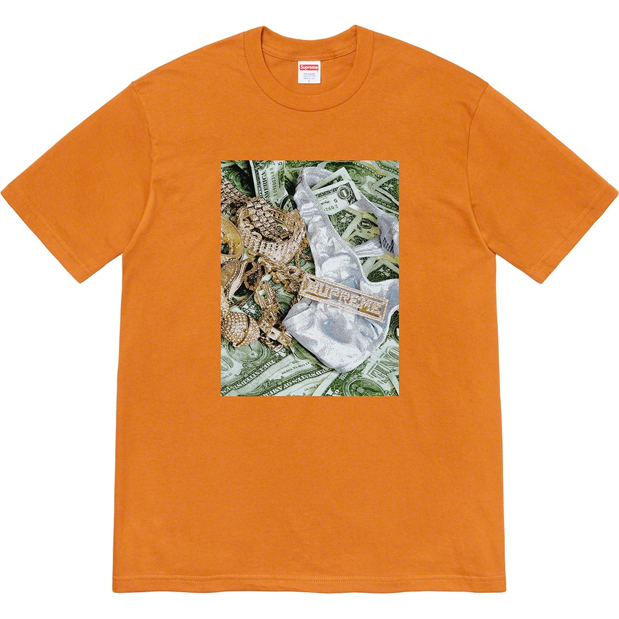 Supreme Bling Tee (SS20) - Burnt Orange - $38