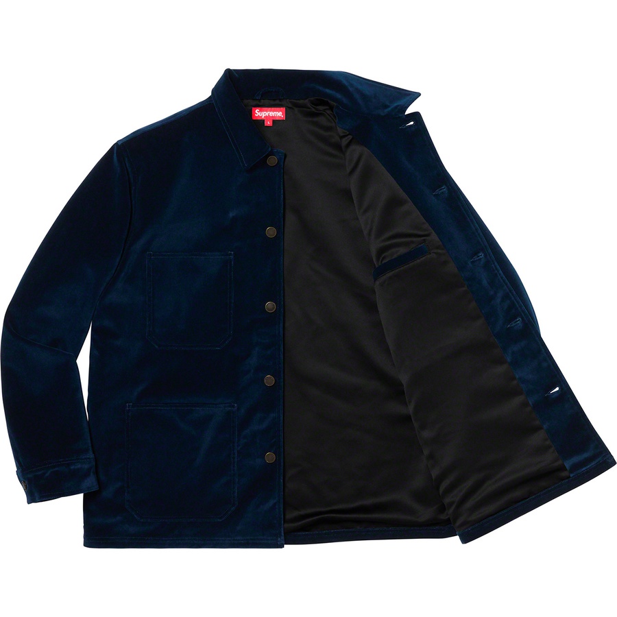 Supreme Velvet Chore Coat (SS20) - Navy - $198