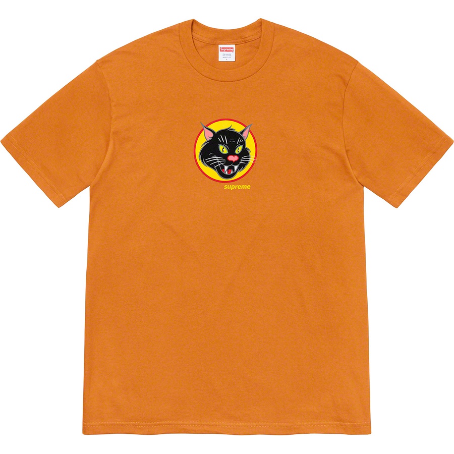 Supreme Black Cat Tee (SS20) - Burnt Orange - $38