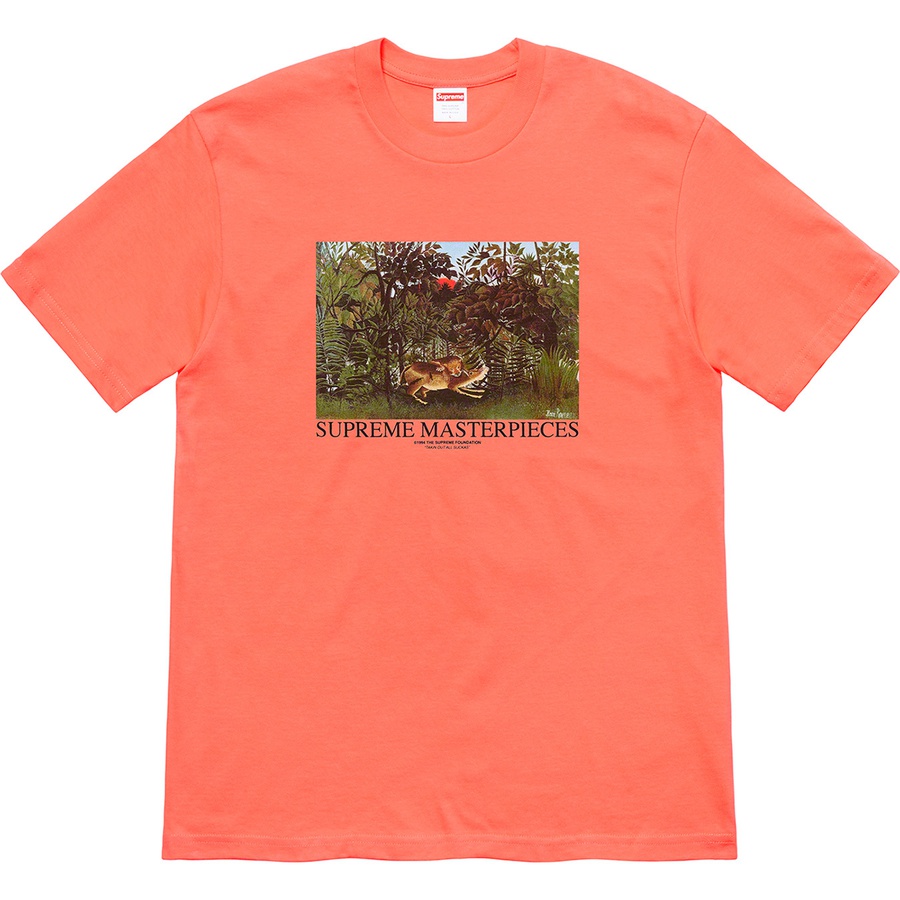 Supreme Masterpieces Tee (SS20) - Neon Orange - $38
