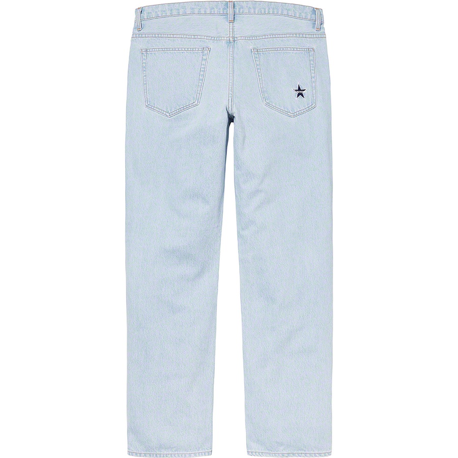 Supreme Washed Regular Jean (SS20) - Blue - $148